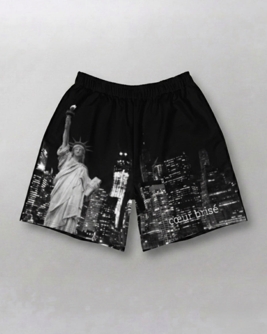 Black NYC Athletic Shorts