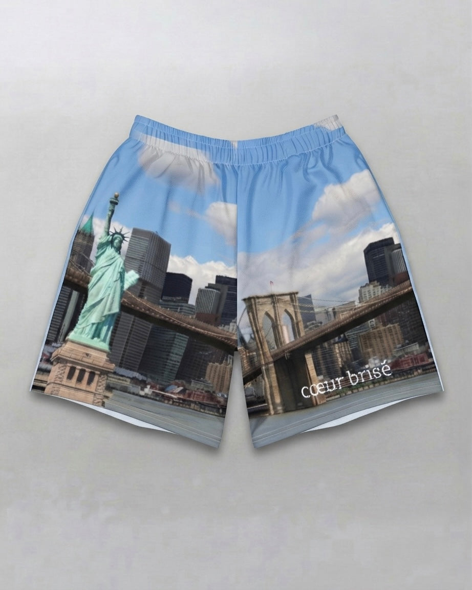 Blue NYC Athletic Shorts